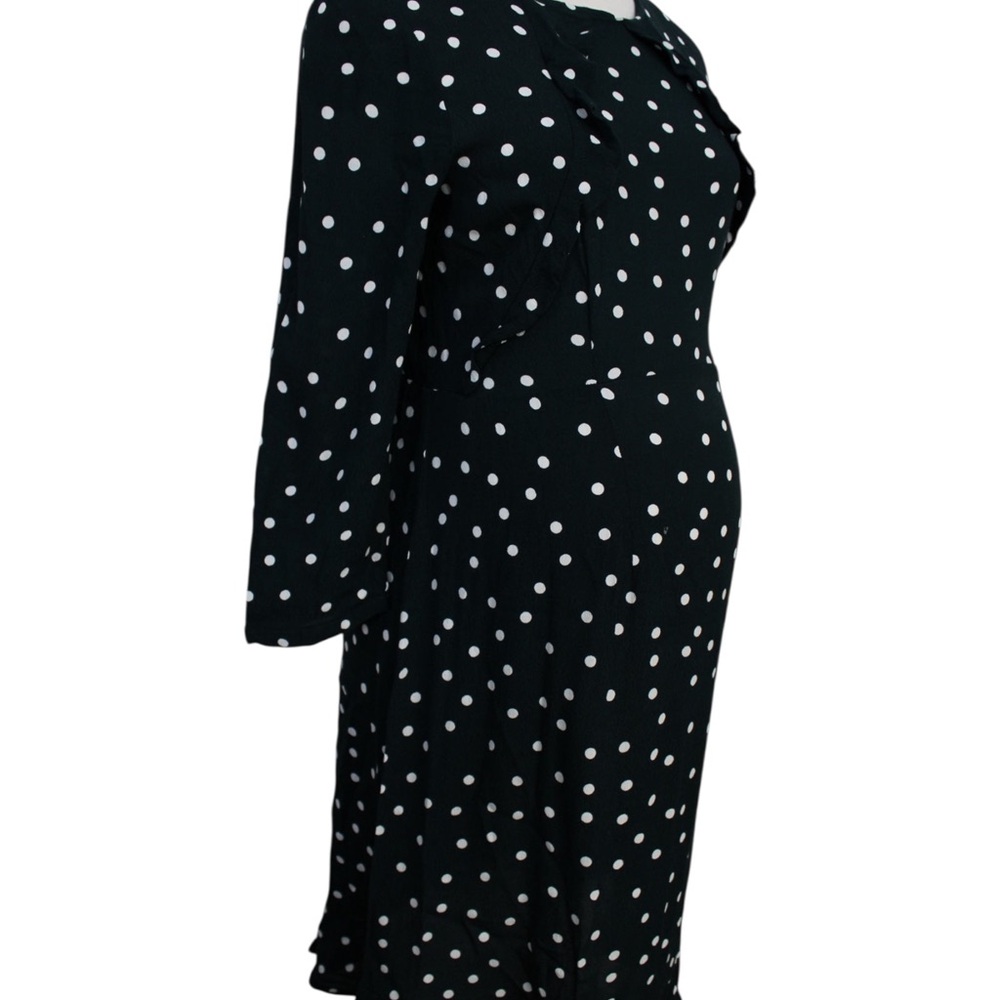Seraphine Black and White Polka Dot Long Sleeve Dress Maternity/Nursing